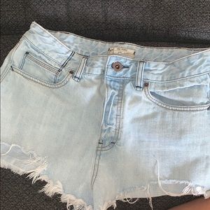 Free People Jean shorts